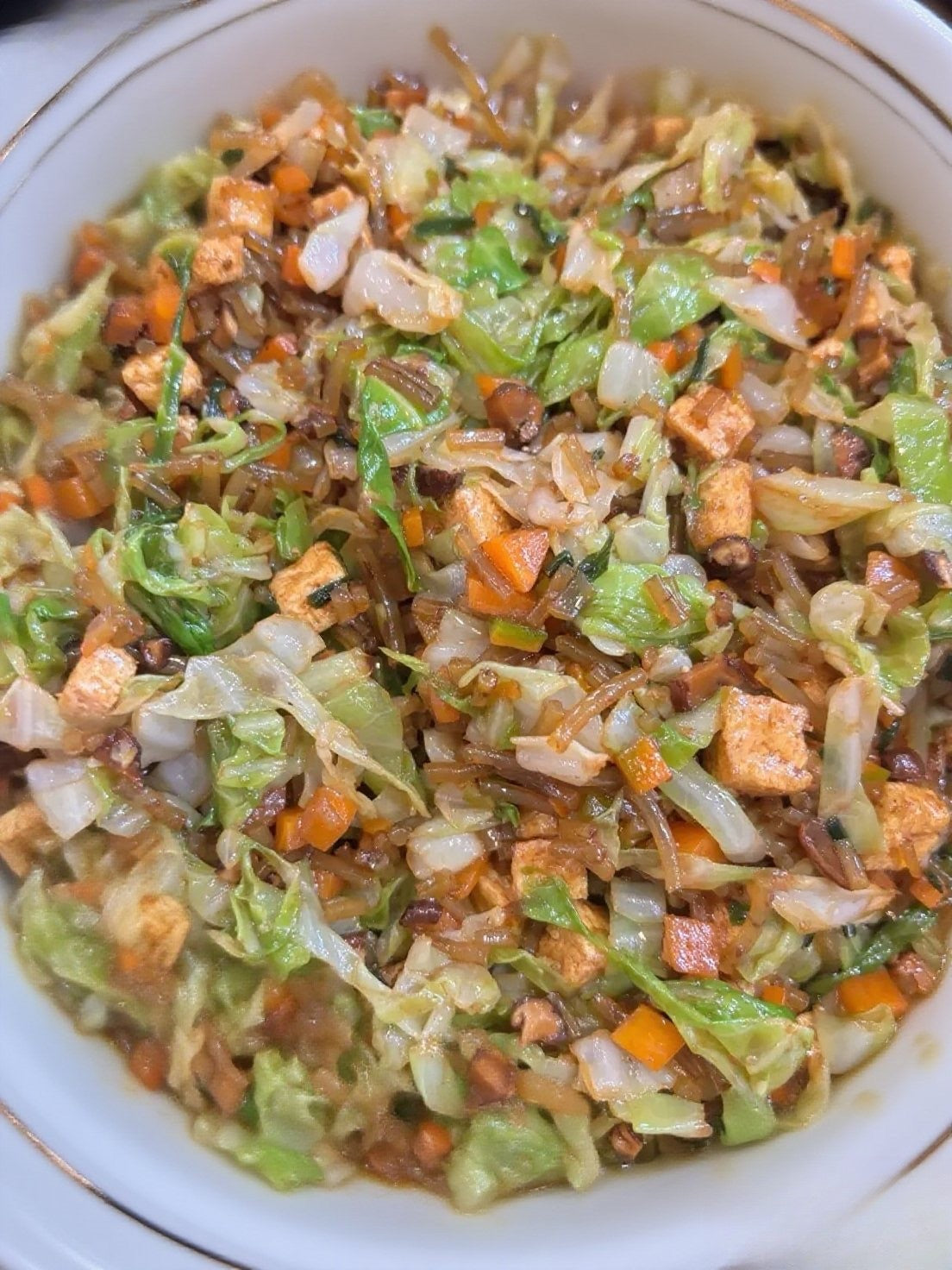 Vegan Cabbage Glass Noodle Bao