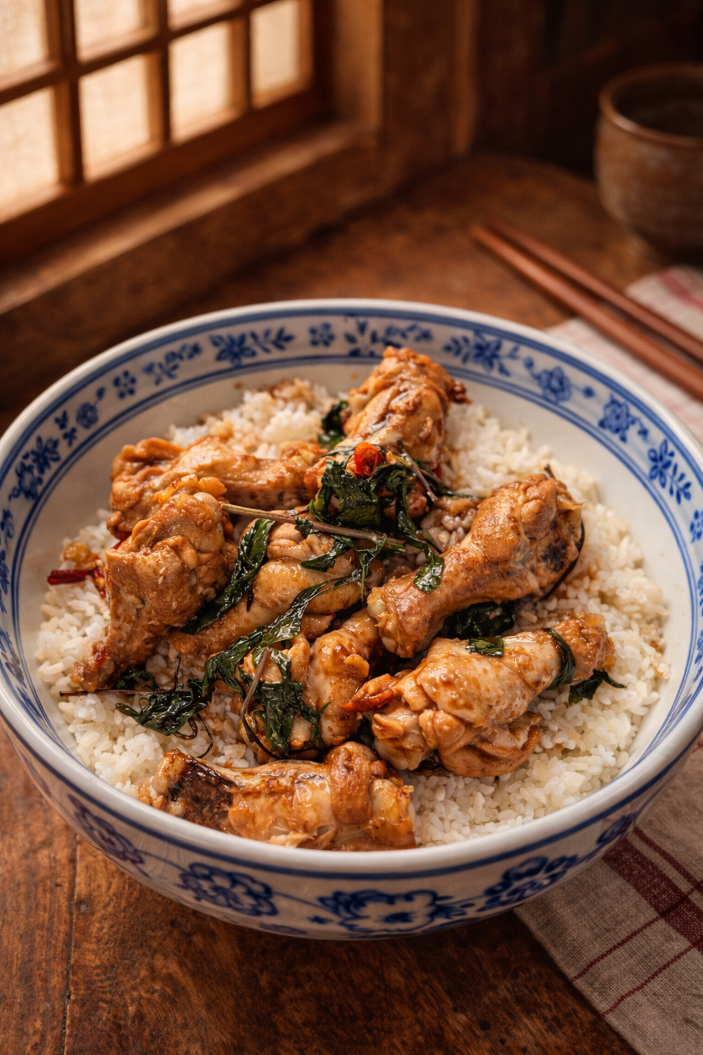 Taiwanese Sesame Oil Chicken (三杯雞)