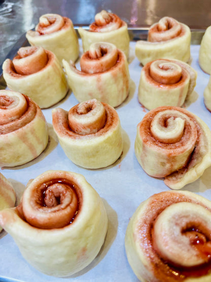 Dual-Colored Strawberry Milk Bun