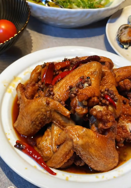 Mala Braised Chicken Wings (Medium spicy)