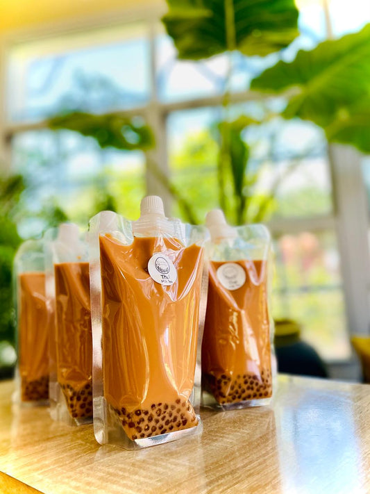 Thai Milk Tea with Brown Sugar Pearls 500ml